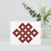 Oneindige Knoop Symbool Briefkaart (Staand voorkant)