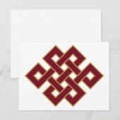 Oneindige Knoop Symbool Briefkaart (Voorkant / Achterkant)
