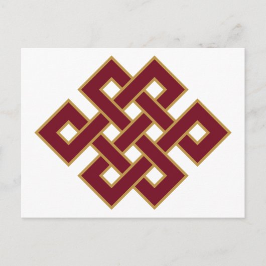 Oneindige Knoop Symbool Briefkaart (Voorkant)