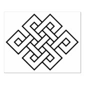 Oneindige Knoop Voorspoedig Symbool Rubberstempel (Afrduk)