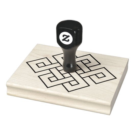 Oneindige Knoop Voorspoedig Symbool Rubberstempel (Stempel)