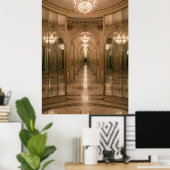Oneindige Koninklijke Spiegelzaal Poster (Thuiskantoor)
