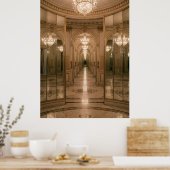 Oneindige Koninklijke Spiegelzaal Poster (Keuken)