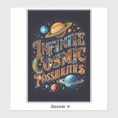 Oneindige Kosmische Mogelijkheden – Kleuruitbarsti Sticker (Vel)