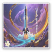 "Oneindige kosmische mogelijkheden" Sticker (Voorkant)