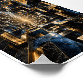 Oneindige Kubus Tunnel Poster (Hoek)