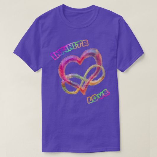 Oneindige Liefde 2 Oneindige liefde regenboogkleur T-shirt (Design voorkant)