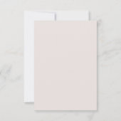 Oneindige liefde aangepaste initialen Roze Huwelij Kaart (Achterkant)
