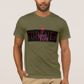 Oneindige Liefde - Atomic Heart Romantisch Ontwerp T-shirt (Voorkant)