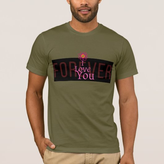 Oneindige Liefde - Atomic Heart Romantisch Ontwerp T-shirt (Voorkant)