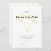 Oneindige liefde bruiloft uitnodiging (Voorkant / Achterkant)