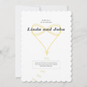 Oneindige liefde bruiloft uitnodiging (Voorkant)