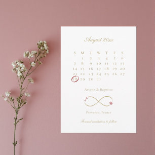 Oneindige Liefde Dubbel Geluk Kalendar Huwelijk Save The Date