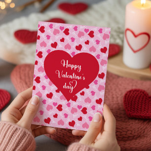 Oneindige Liefde Hartjes Valentijnsdag Wenskaart Feestdagenkaart