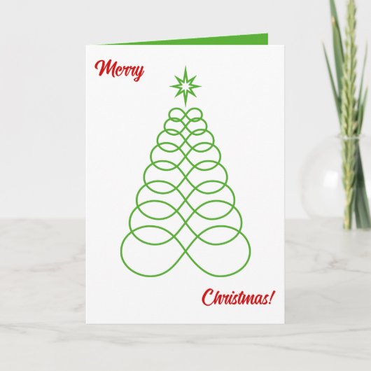 Oneindige liefde kerstboom - Foto binnen Feestdagen Kaart (Voorkant)