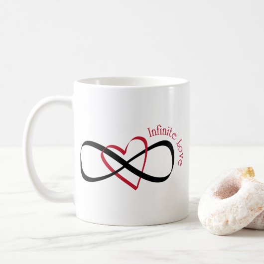oneindige liefde koffiemok (Met donut)