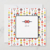 Oneindige liefde minimalistisch Wenskaart (Achterkant)