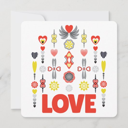 Oneindige liefde minimalistisch Wenskaart (Voorkant)