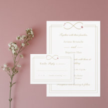 Oneindige Liefde Monogram Dubbel Geluk Trouwen