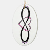Oneindige liefde ontwerp keramisch ornament (Links)