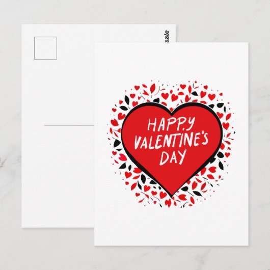 Oneindige liefde op Valentijnsdag Briefkaart (Voorkant / Achterkant)
