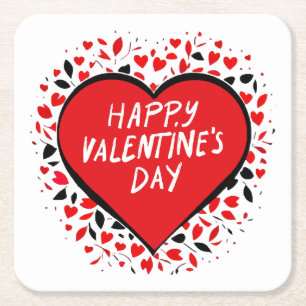 Oneindige liefde op Valentijnsdag Kartonnen Onderzetters