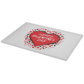 Oneindige liefde op Valentijnsdag Snijplank (Hoek)