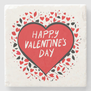 Oneindige liefde op Valentijnsdag Stenen Onderzetter