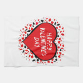 Oneindige Liefde op Valentijnsdag Theedoek (Horizontaal)