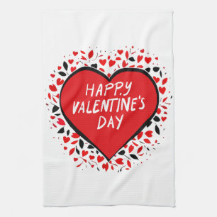 Oneindige Liefde op Valentijnsdag Theedoek