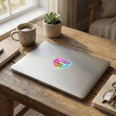 Oneindige Liefde Regenboog Hart Uitgestanste Stick Sticker