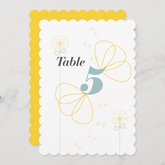 Oneindige Liefde Trouwtafel Kaart (Voorkant / Achterkant)