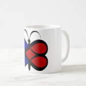 Oneindige liefde vlinder koffiemok (Voorkant rechts)