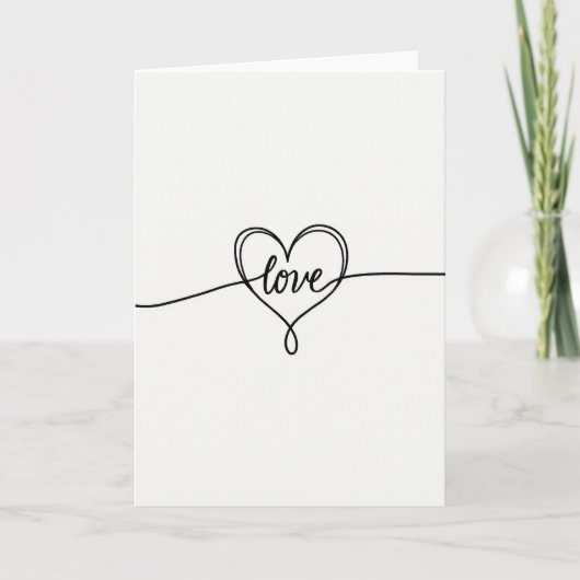 Oneindige Liefdes Hart Kaart (Voorkant)