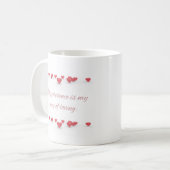 Oneindige liefdesmok koffiemok (Voorkant links)