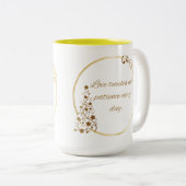 Oneindige liefdesmok tweekleurige koffiemok (Voorkant rechts)