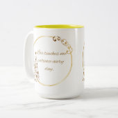 Oneindige liefdesmok tweekleurige koffiemok (Voorkant links)