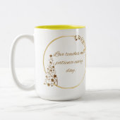 Oneindige liefdesmok tweekleurige koffiemok (Links)