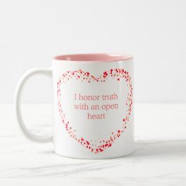 Oneindige liefdesmok tweekleurige koffiemok