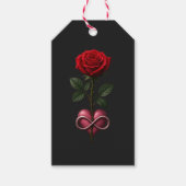 Oneindige Liefdesroos Cadeaulabel (Voorkant)