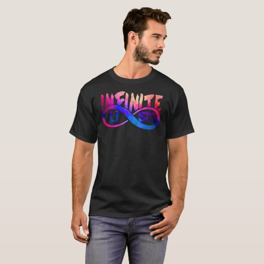 oneindige lijsten Merch, oneindige Merch, oneindig T-shirt (Voorkant volledig)