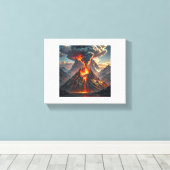 Oneindige luxe: kleurrijke lussen canvas afdruk (Insitu (Houten vloer))