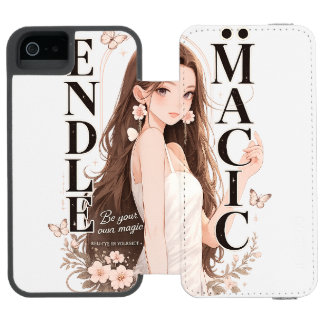 Oneindige Magie" Anime Meisje Portemonnee Hoes - E