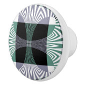 Oneindige Mirage van Four-Petal Glass Shine Mandal Keramische Knop (Rechts)