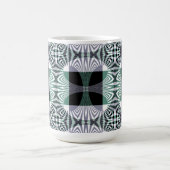 Oneindige Mirage van Four-Petal Glass Shine Mandal Magische Mok (Midden)