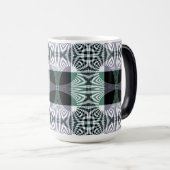 Oneindige Mirage van Four-Petal Glass Shine Mandal Magische Mok (Voorkant rechts)