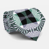 Oneindige Mirage van Four-Petal Glass Shine Mandal Stropdas (Opgerold)