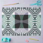 Oneindige Mirage van Four-Petal Glass Shine Mandal Tissuepapier (Craft)