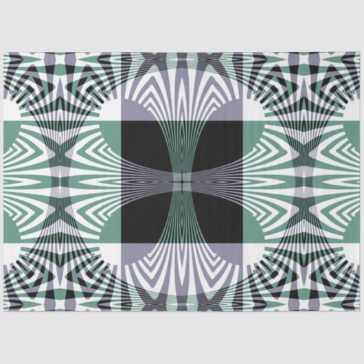 Oneindige Mirage van Four-Petal Glass Shine Mandal Tissuepapier (Voorkant)