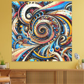 Oneindige mogelijkheden Abstracte droomspiraal Canvas Afdruk (Insitu (Woonkamer))